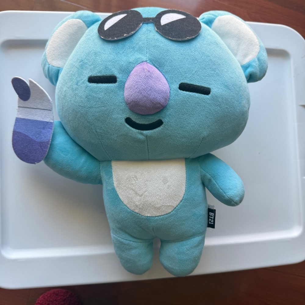 BT21 Koya Koala Plush in Teal with Purple Nose
